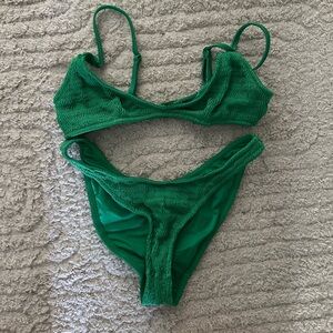 green triangl bikini